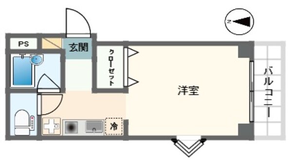 大久保駅 徒歩5分 3階の物件間取画像